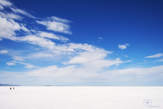 Woman Posing on Bonneville Salt Flats, Wendover, Utah