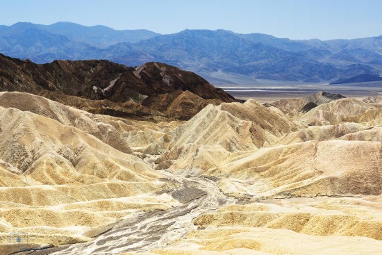 Gower Gulch with Aguereberry Point from Zabriskie Point, Death Valley