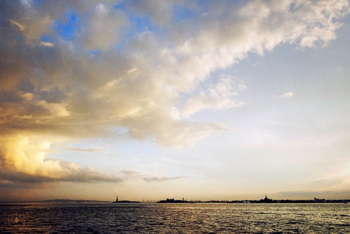 Clearing Storm over Ellis Island and Statue of Liberty, New York City