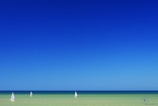 Three Sailboats on the Gulf of Mexico, Naples, Florida