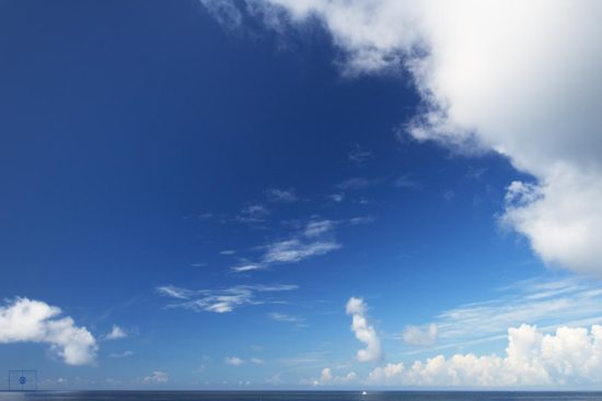Sport Boat at Anchor, Caswell Beach, Oak Island, North Carolina