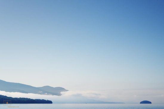 Fog on the Lake and Shelving Rock Mountain, Lake George, New York Fog on the Lake and Shelving Rock Mountain, Lake George, New York
