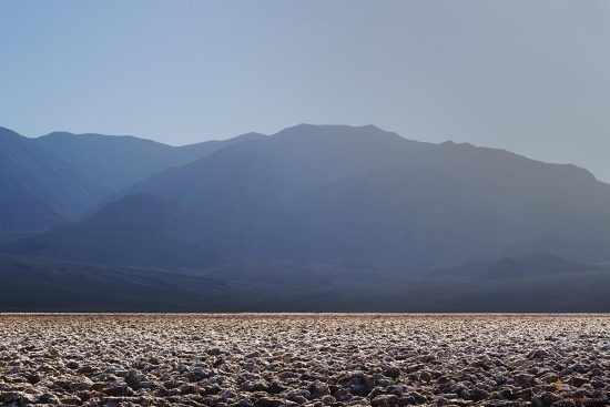 Devil’s Golf Course and Panamint Range, Death Valley, California Devil's Golf Course in Sunlight with Panamint Range in Shadow, Death Valley, California