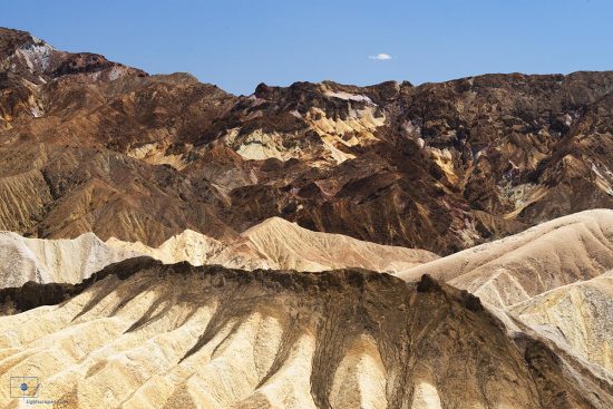 Badlands and Mountains at Zabriskie Point, Death Valley, California Earth Dreams, Landscape, California, Death Valley, Amargosa Range, Zabriskie Point, Desiccation, Dry, Geology, Graben, Desert, Range, Mountains, Big Sky, Blue Sky, Sunlight