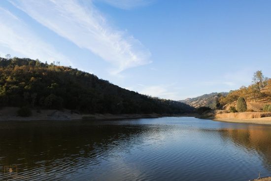 Lake Hennessey and Conn Creek, Napa, California Lake Hennessey Reservoir and Conn Creek at Sunset, Napa, California