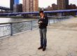 Street Photographer on Pier 35 and the East River-Manhattan, New York City