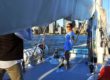 Woman on a Sailboat Posing with the Financial District in the Background - Harbor, New York City